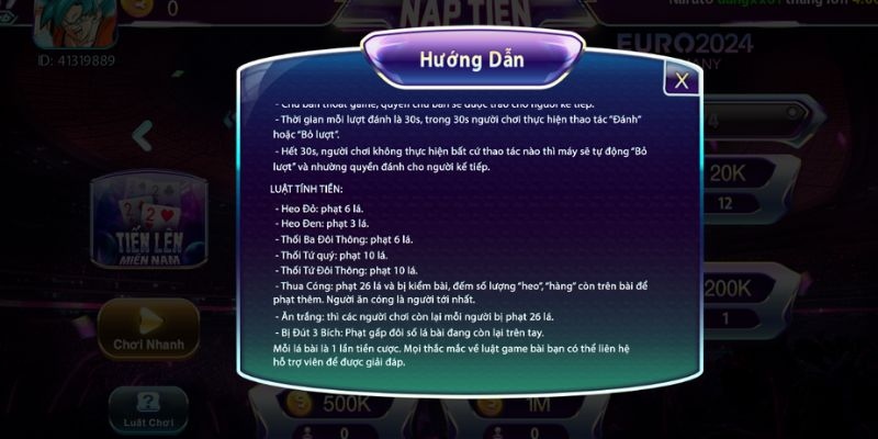 Các bước chơi game chi tiết 