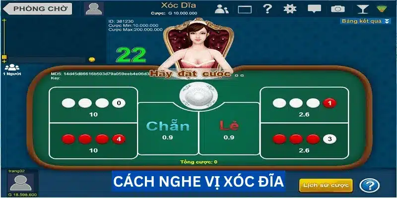 Cách nghe vị xóc đĩa